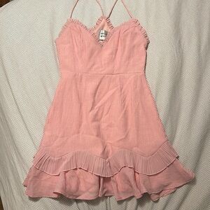 light pink HELLO MOLLY mini dress